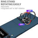 For Samsung Galaxy Z Flip3 5G Armor Ring Holder Phone Case(Dark Blue)