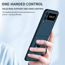 For Samsung Galaxy Z Flip3 5G Armor Ring Holder Phone Case(Dark Blue)