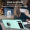 For Samsung Galaxy Z Flip3 5G Armor Ring Holder Phone Case(Sky Blue)