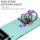 For Samsung Galaxy Z Flip3 5G Armor Ring Holder Phone Case(Sky Blue)