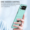 For Samsung Galaxy Z Flip3 5G Armor Ring Holder Phone Case(Sky Blue)