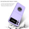 For Samsung Galaxy Z Flip3 5G Armor Ring Holder Phone Case(Purple)