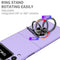 For Samsung Galaxy Z Flip3 5G Armor Ring Holder Phone Case(Purple)
