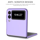 For Samsung Galaxy Z Flip3 5G Armor Ring Holder Phone Case(Purple)