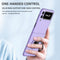 For Samsung Galaxy Z Flip3 5G Armor Ring Holder Phone Case(Purple)