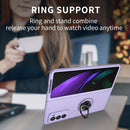 For Samsung Galaxy Z Fold2 5G Armor Ring Holder Phone Case(Purple)