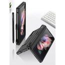 For Samsung Galaxy Z Fold3 5G GKK Magnetic Full Coverage Phone Flip Case with Pen Slot(Silver)