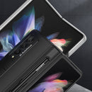 For Samsung Galaxy Z Fold3 5G GKK Magnetic Full Coverage Phone Flip Case with Pen Slot(Grey)