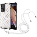 For Xiaomi Redmi Note 11 Pro 5G / Note 11 Pro+ 5G Lanyard Honeycomb PC + TPU Case(White)