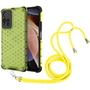 For Xiaomi Redmi Note 11 Pro 5G / Note 11 Pro+ 5G Lanyard Honeycomb PC + TPU Case(Green)