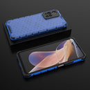 For Xiaomi Redmi Note 11 Pro 5G / Note 11 Pro+ 5G Lanyard Honeycomb PC + TPU Case(Blue)