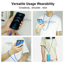 For Xiaomi Redmi Note 11 Pro 5G / Note 11 Pro+ 5G Lanyard Honeycomb PC + TPU Case(Blue)