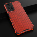 For Xiaomi Redmi Note 11 Pro 5G / Note 11 Pro+ 5G Lanyard Honeycomb PC + TPU Case(Red)