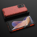 For Xiaomi Redmi Note 11 Pro 5G / Note 11 Pro+ 5G Lanyard Honeycomb PC + TPU Case(Red)