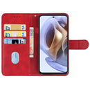Leather Phone Case For Motorola Moto G31 / G41(Red)