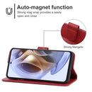 Leather Phone Case For Motorola Moto G31 / G41(Red)