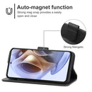 Leather Phone Case For Motorola Moto G31 / G41(Black)