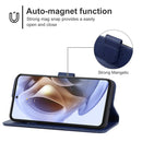 Leather Phone Case For Motorola Moto G31 / G41(Blue)