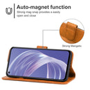 Leather Phone Case For Samsung Galaxy A73 5G(Brown)