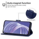 Leather Phone Case For Samsung Galaxy A73 5G(Blue)