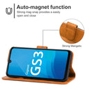 Leather Phone Case For Gigaset GS3(Brown)