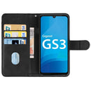 Leather Phone Case For Gigaset GS3(Black)