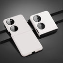 For Huawei P50 Pocket Oil-sprayed Ultra-thin Folding Phone Case(White)