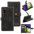 For Samsung Galaxy A03 Core Copper Buckle Leather Phone Case(Black)