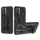 For vivo Y76 / Y76s Shockproof TPU + PC Phone Case(Black)