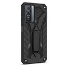 For vivo Y76 / Y76s Shockproof TPU + PC Phone Case(Black)