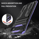 For Google Pixel 6a Armor Card PC + TPU Phone Case(Purple)