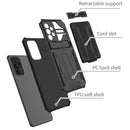 For Samsung Galaxy A33 5G Armor Card PC + TPU Phone Case(Black)