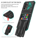 For Samsung Galaxy A53 5G Armor Card PC + TPU Phone Case(Dark Green)