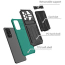 For Samsung Galaxy A53 5G Armor Card PC + TPU Phone Case(Dark Green)