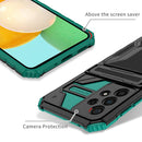 For Samsung Galaxy A53 5G Armor Card PC + TPU Phone Case(Dark Green)