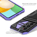 For Samsung Galaxy A53 5G Armor Card PC + TPU Phone Case(Purple)