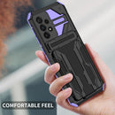 For Samsung Galaxy A53 5G Armor Card PC + TPU Phone Case(Purple)