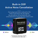 AY123 2.4G Wireless Lavalier Microphone with Digital Display(Black)