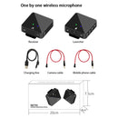 SK750 Type-C Charging One for One Wireless Lavalier Mini Microphone(Black)