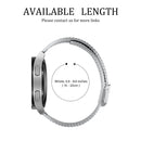 For Samsung Galaxy Watch4 40mm Double Safety Buckle Steel Watch Band(Silver)