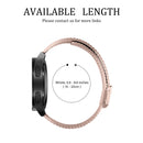 For Samsung Galaxy Watch4 40mm Double Safety Buckle Steel Watch Band(Pink Gold)