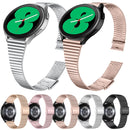 For Samsung Galaxy Watch4 40mm Double Safety Buckle Steel Watch Band(Pink Gold)