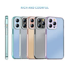 Dual-color Airbag Phone Case For iPhone 13(Purple)