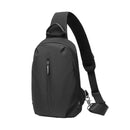 cxs-7101 Adjustable Oxford Cloth Chest Bag for Men with Glasses Hang Belt(Black)