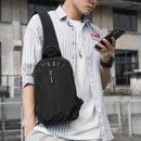 cxs-7101 Adjustable Oxford Cloth Chest Bag for Men with Glasses Hang Belt(Black)