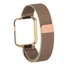 For Xiaomi Mi Watch Lite / Redmi Watch Milanese Magnetic Metal Watchband(Rose Gold)