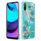 For Motorola Moto E20 / E30 / E40 Flowers and Plants Series IMD TPU Phone Case(Blue Rose)