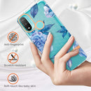 For Motorola Moto E20 / E30 / E40 Flowers and Plants Series IMD TPU Phone Case(Orchid Peony)