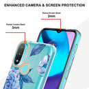 For Motorola Moto E20 / E30 / E40 Flowers and Plants Series IMD TPU Phone Case(Orchid Peony)