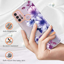 For Motorola Moto G30 / G20 / G10 / G10 Power Flowers and Plants Series IMD TPU Phone Case(Purple Begonia)